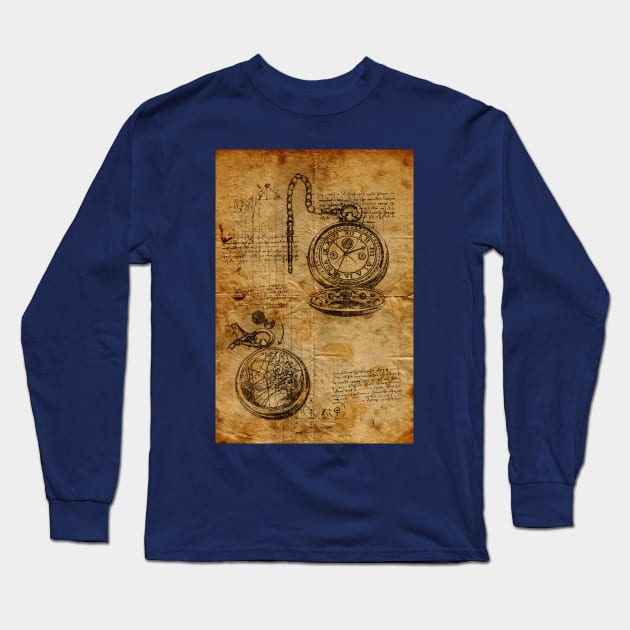 Lord of time Long Sleeve T-Shirt by ZuleYang22